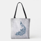 Blue Peacock - Aangepast Tas (Achterkant)