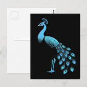 Blue Peacock Briefkaart (Voorkant / Achterkant)