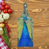 Blue Peacock Feather Plumage Snijplank