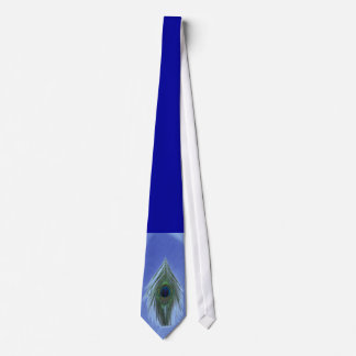 Blue Peacock Feather Stropdas