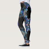 Blue Peacock Feathers Leggings (Links)
