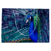 Blue Peacock Large Cadeauzakje (Achterkant)