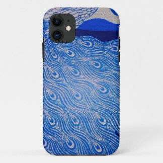 Blue Peacock Mosaic iPhone 11 Hoesje