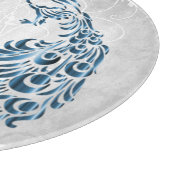 Blue Peacock Personalized Cutting Board Snijplank (Hoek)
