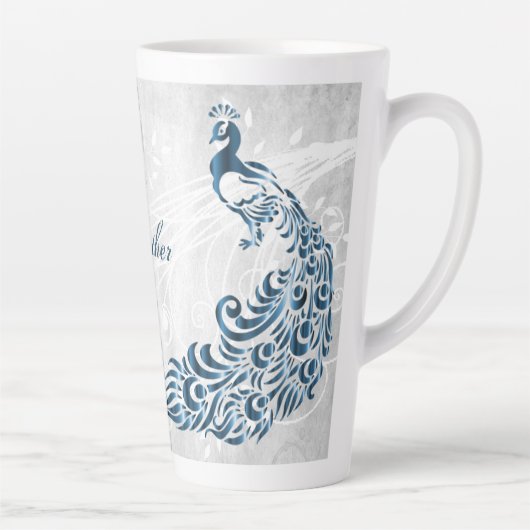 Blue Peacock persoonlijke latte Mok (Rechts)