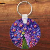 Blue Peacock Sleutelhanger (Voorkant)