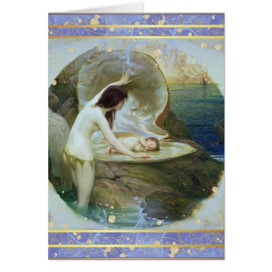 Blue Pearl Félicitations pour votre nouvelle carte (Devant)