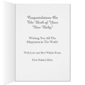 Blue Pearl Félicitations pour votre nouvelle carte (Intérieur (Droit))