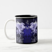 Blue Pegasus réfléchit Café Mug (Gauche)