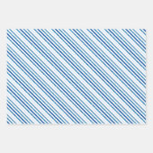 Blue Penguin Baby shower Gift Wrap Sheets Inpakpapier Vel (Voorkant 3)