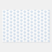Blue Penguin Baby shower Gift Wrap Sheets Inpakpapier Vel (Voorkant 2)