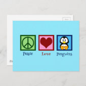 Blue Penguin Briefkaart (Voorkant / Achterkant)