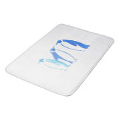 Blue Penguin Large Bath Mat (Gekanteld)