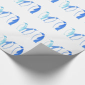 Blue Penguin Trio Cadeaupapier (Hoek)