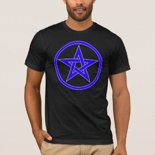 Blue Pentacle Pentagram T-shirt