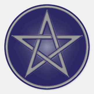 Blue Pentacle Sticker