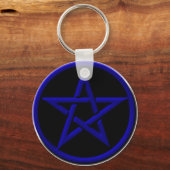 Blue Pentagram Sleutelhanger (Voorkant)