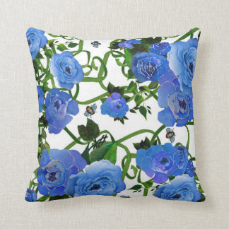 Blue Peonies Pillow Kussen