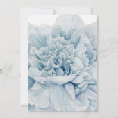 Blue Peonies Wedding Kaart (Achterkant)