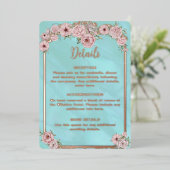  Blue Peony Folie Enclosure Kaart (Staand Voorkant)