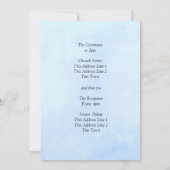 Blue Peony sur Blue Mariage Suite Invitation (Dos)