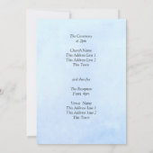 Blue Peony sur Blue Mariage Suite Invitation (Dos)
