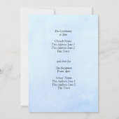 Blue Peony sur Blue Mariage Suite Invitation (Dos)