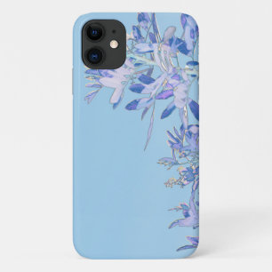 Blue Pepper Tree Feuille iPhone 11 Coque