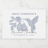 Blue Perfect Pear Vrijgezellenfeest Sparkling Wijnetiket (Enkel label)