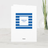 Blue Personalized 1st Vaderdag Son Kaart (Achterkant)