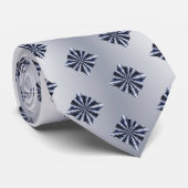 Blue Personnalisable Celtic Knot Cravate d'art ori (Roulé)