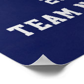 Blue Persoonlijke Basketball Senior Night Posters (Hoek)