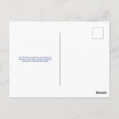 Blue Pesach Briefkaart (Achterkant)