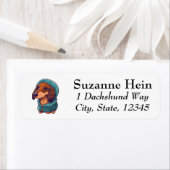 Blue Pet Red Dachshund Etiket (Insitu)