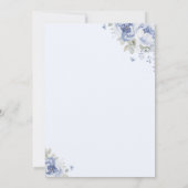 Blue Petals and Prosecco Bridal Shower Invitation (Dos)