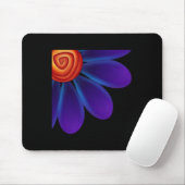 Blue Petals Update Sticker Muismat (Met muis)