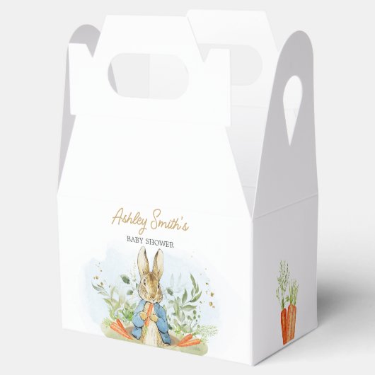 Blue Peter Rabbit Baby shower Bedankdoosjes (Geopend)