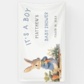 Blue Peter Rabbit Boy Baby shower Spandoek (Verticaal)