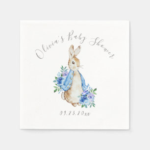 Blue Peter Rabbit Boy Girl Baby shower Napkins Servet