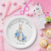 Blue Peter Rabbit Bunny Baby shower Papieren Bordje (Feest)
