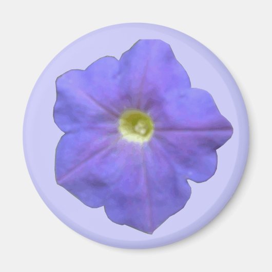 Blue Petunia Magnet Magneet (Voorkant)