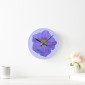 Blue Petunia Wall klok (Huis)