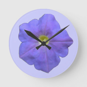 Blue Petunia Wall klok