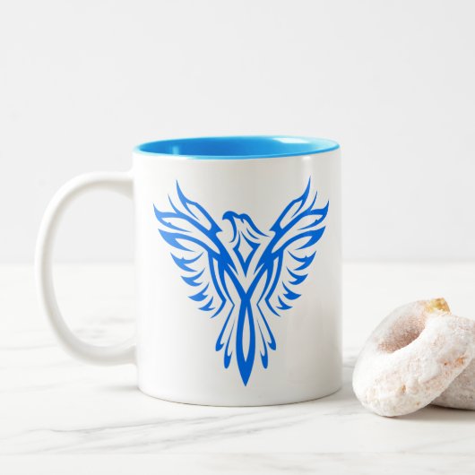 Blue Phoenix Coffee Mok (Met donut)
