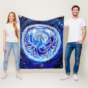 Blue Phoenix Fleece Blanket Deken