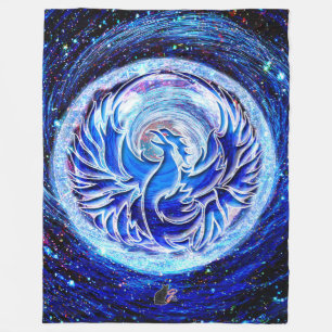 Blue Phoenix Fleece Deken