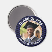 Blue Photo Afstuderen Magneet (Voorkant / Achterkant)