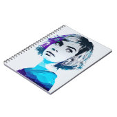 Blue Photo Lady | Journal carnet (Côté gauche)
