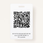 Blue Photo Logo Personeelsnaam Badge (Achterkant)