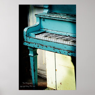 Blue Piano Poster